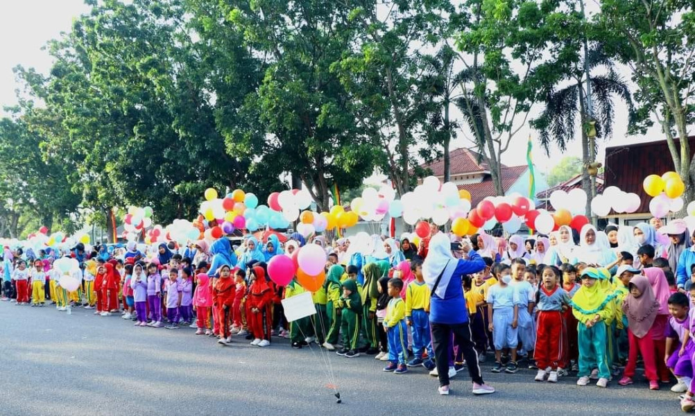 Peringati Hari Anak Nasional ke-39, Bunda PAUD Pekanbaru Dukung Gerakan Transisi PAUD ke SD yang Menyenangkan