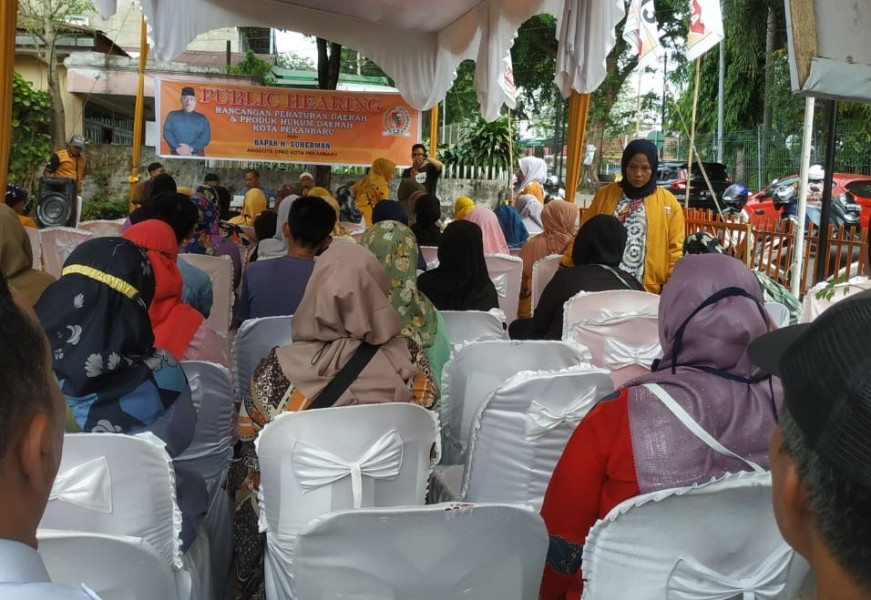 Anggota DPRD Pekanbaru Suherman Lakukan Kegiatan Penyebarluasan Perda di Payung Sekaki dan Senapelan