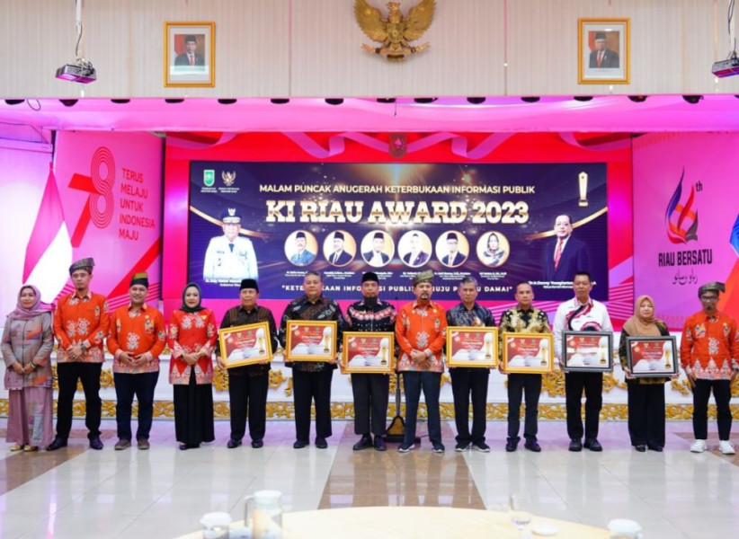Ini Penerima Anugerah KI Riau Award 2023