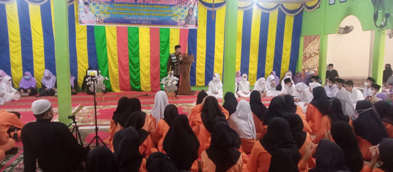 SMP Negeri  34 Pekanbaru, Undang Bung Syarwan Kelana Isi Tausiah