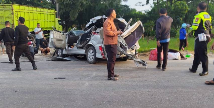 Kecelakaan Maut di Jalan Kubang Raya Kampar, 3 Orang Tewas di Tempat, Ditemukan Korban Tanpa Kepala