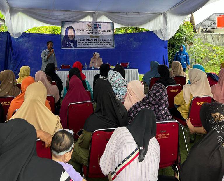 Anggota DPRD Pekanbaru Roem Diani Dewi Jemput Aspirasi Warga Jalan Tanjung Datuk