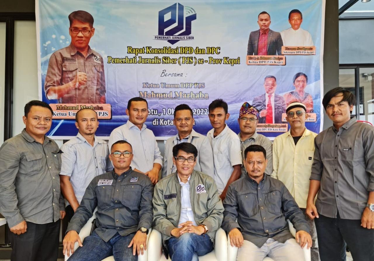Rapat Konsolidasi DPD dan DPC PJS se-Kepulauan Riau, Mahmud Marhaba Paparkan Visi Misi Organisasi