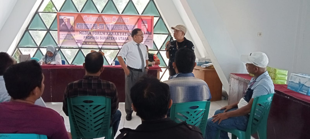 Wahyudi El Panggabean Beri Motivasi Puluhan Wartawan Sumatera Utara